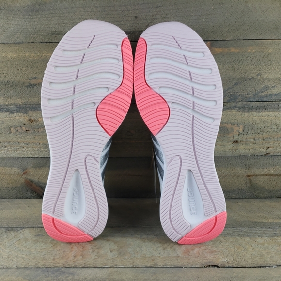 adidas Edge Lux 5  Women's Running Casual Shoes White, Acid Red Metallic Silver - Picture 6 of 11